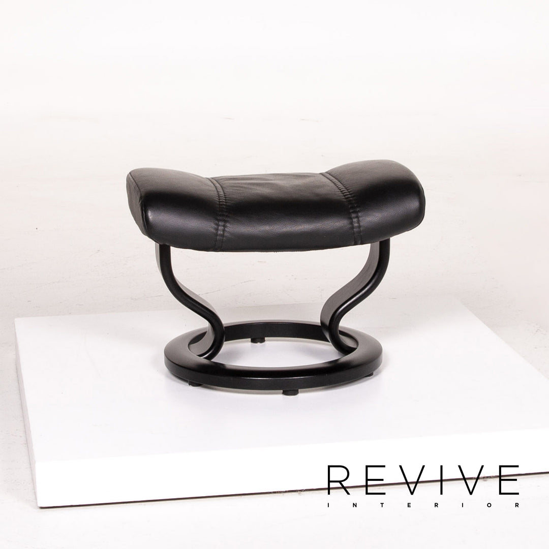 Stressless Consul Leder Sessel inkl. Hocker Schwarz Größe L Relaxsessel Relaxfunktion Funktion #14159