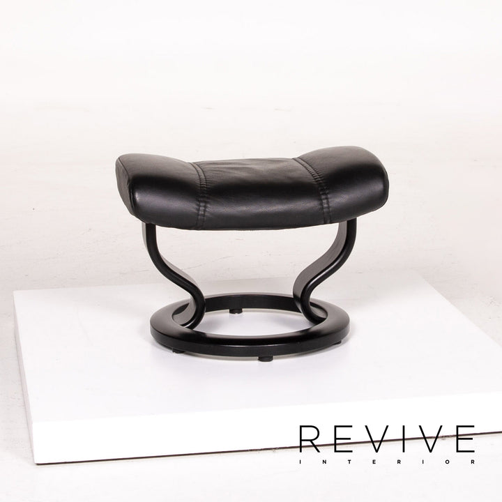 Stressless Consul Leder Sessel inkl. Hocker Schwarz Größe L Relaxsessel Relaxfunktion Funktion #14159