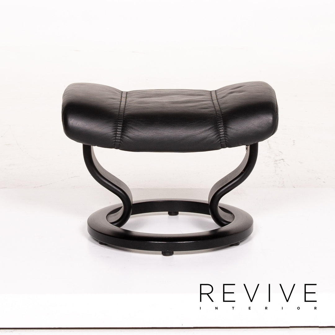 Stressless Consul Leder Sessel inkl. Hocker Schwarz Größe M Relaxsessel Relaxfunktion Funktion #13377