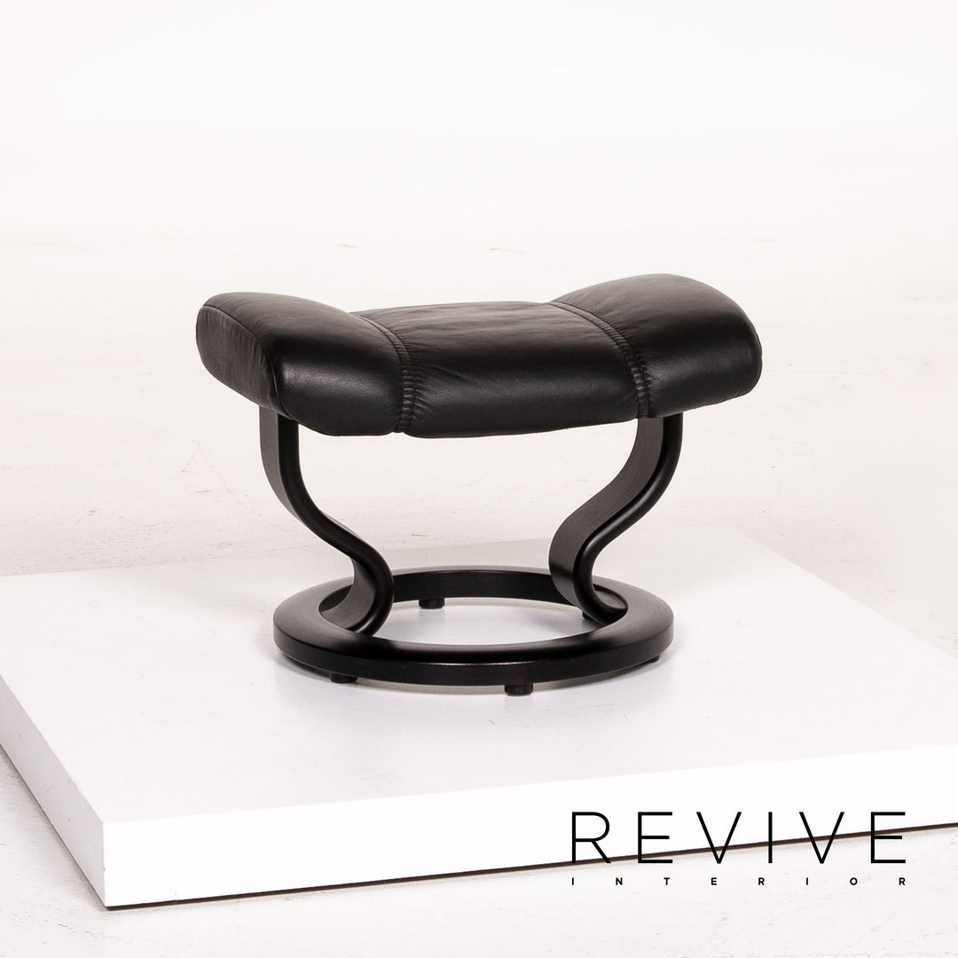 Stressless Consul Leder Sessel inkl. Hocker Schwarz Größe M Relaxsessel Relaxfunktion Funktion #13377