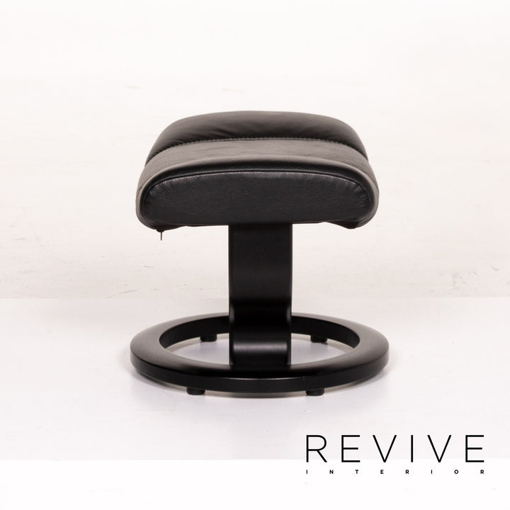 Stressless Consul Leder Sessel inkl. Hocker Schwarz Größe M Relaxsessel Relaxfunktion Funktion #13377