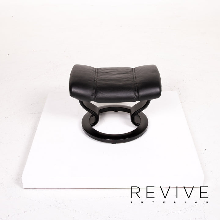 Stressless Consul Leder Sessel inkl. Hocker Schwarz Größe M Relaxsessel Relaxfunktion Funktion #13377