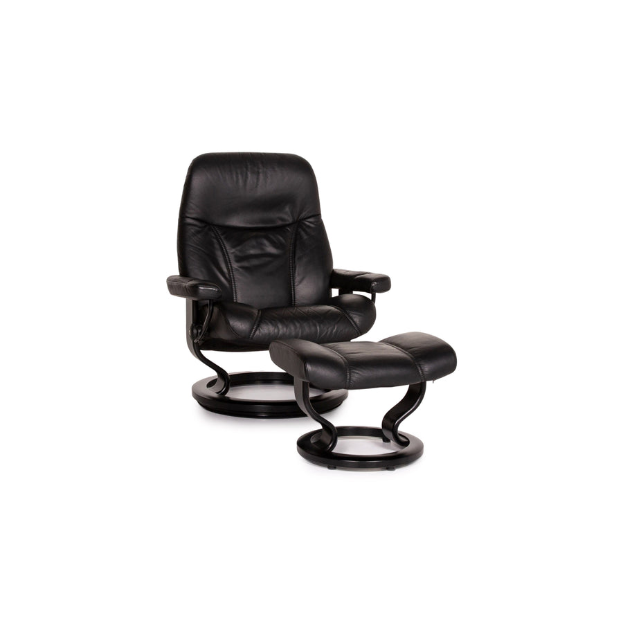 Stressless Consul | Sessel | Leder | Schwarz | Revive Interior