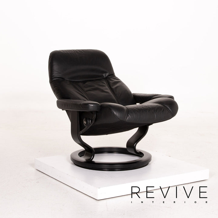 Stressless Consul | Sessel | Leder | Schwarz | Revive Interior