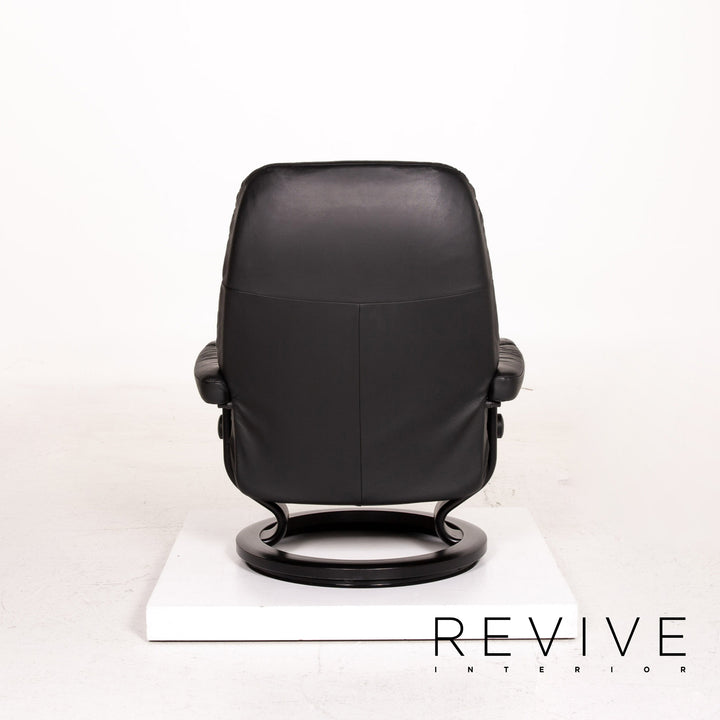 Stressless Consul | Sessel | Leder | Schwarz | Revive Interior
