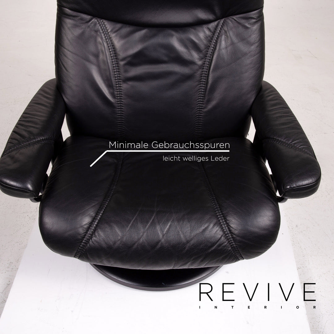 Stressless Consul | Sessel | Leder | Schwarz | Revive Interior