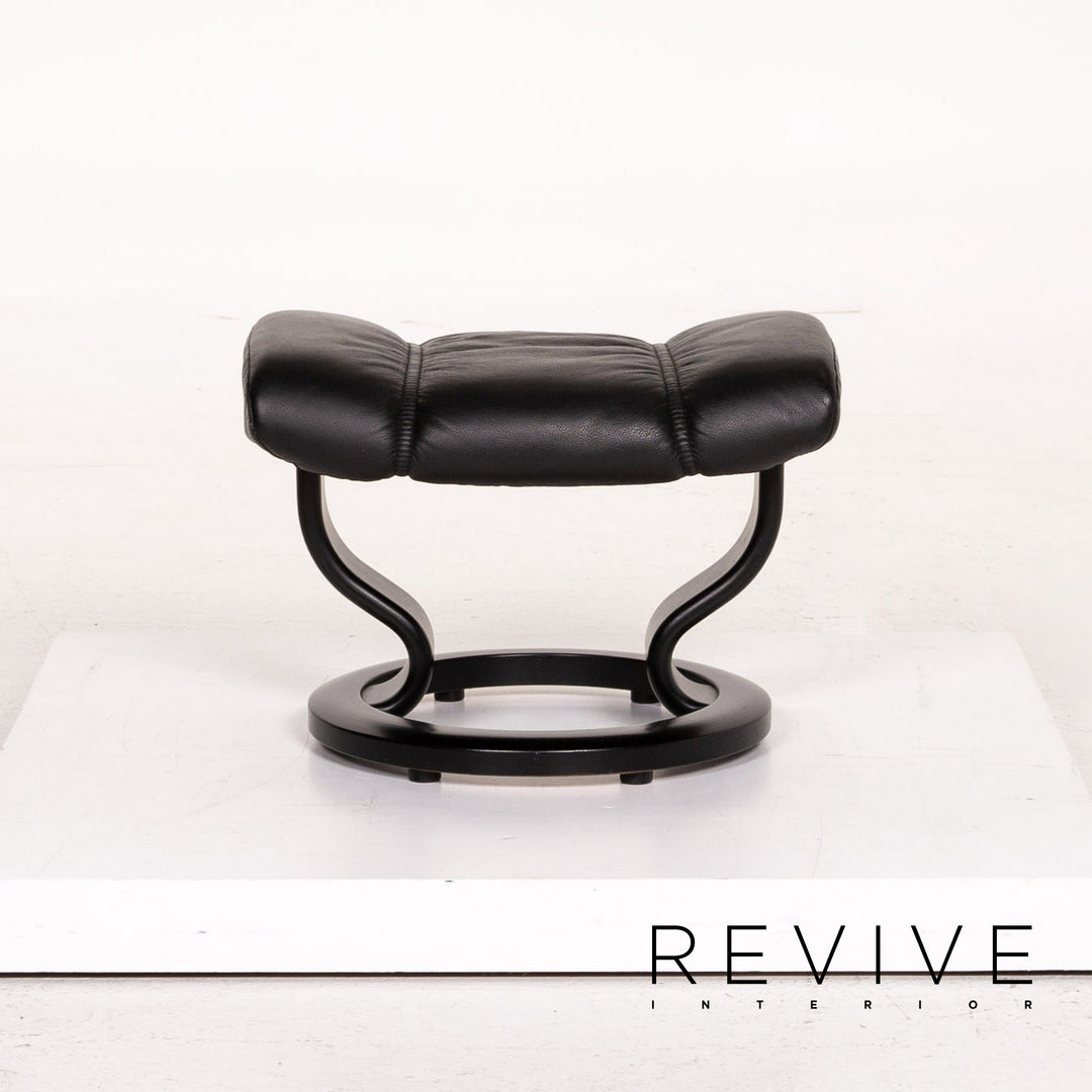 Stressless Consul Leder Sessel inkl. Hocker Schwarz Relaxsessel Relaxfunktion Funktion #14604