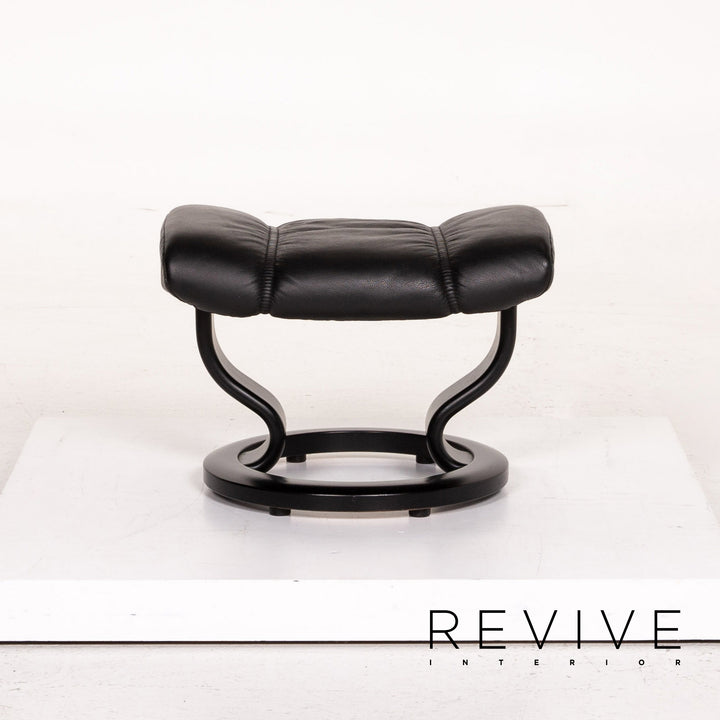 Stressless Consul Leder Sessel inkl. Hocker Schwarz Relaxsessel Relaxfunktion Funktion #14604