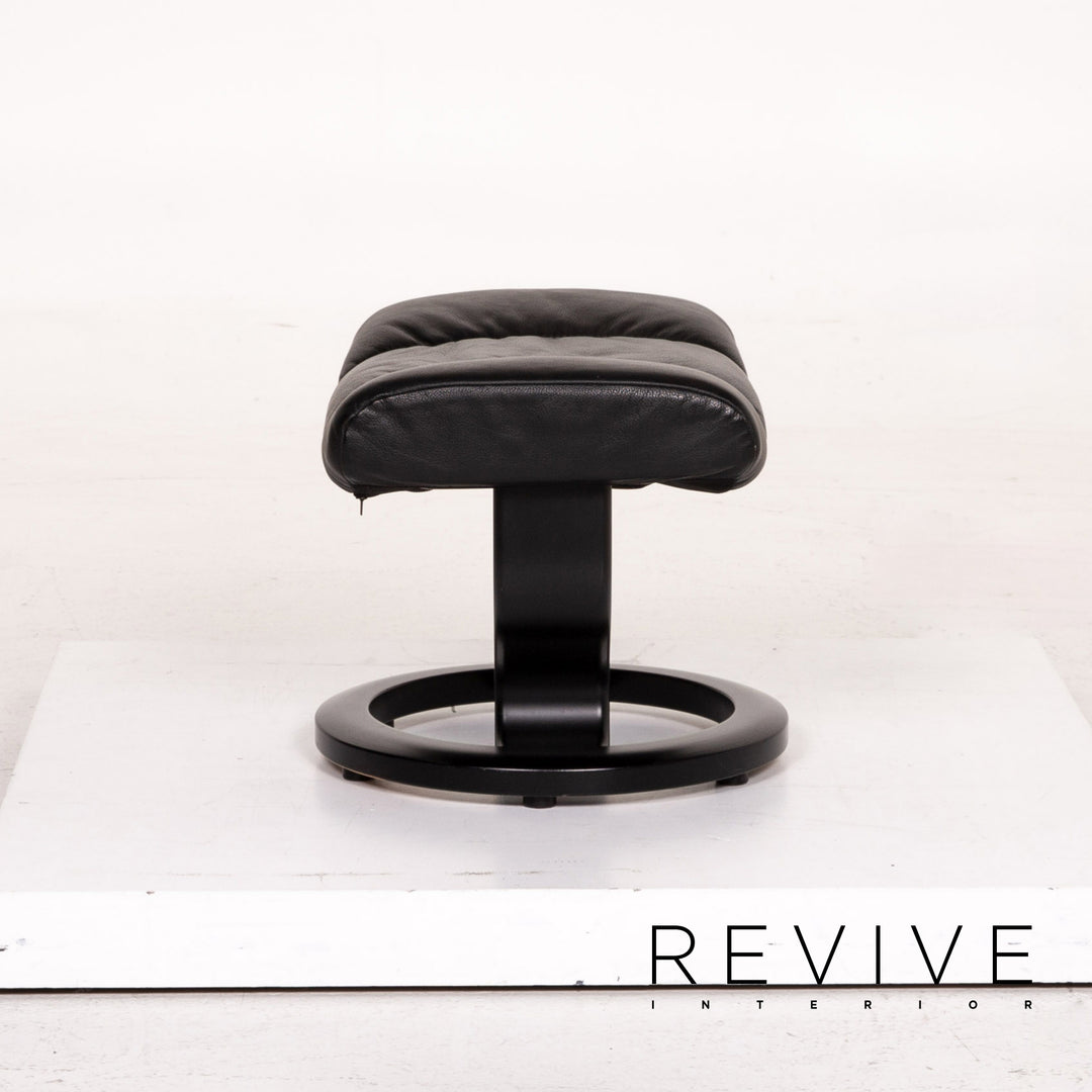 Stressless Consul Leder Sessel inkl. Hocker Schwarz Relaxsessel Relaxfunktion Funktion #14604