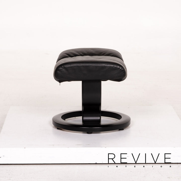Stressless Consul Leder Sessel inkl. Hocker Schwarz Relaxsessel Relaxfunktion Funktion #14604