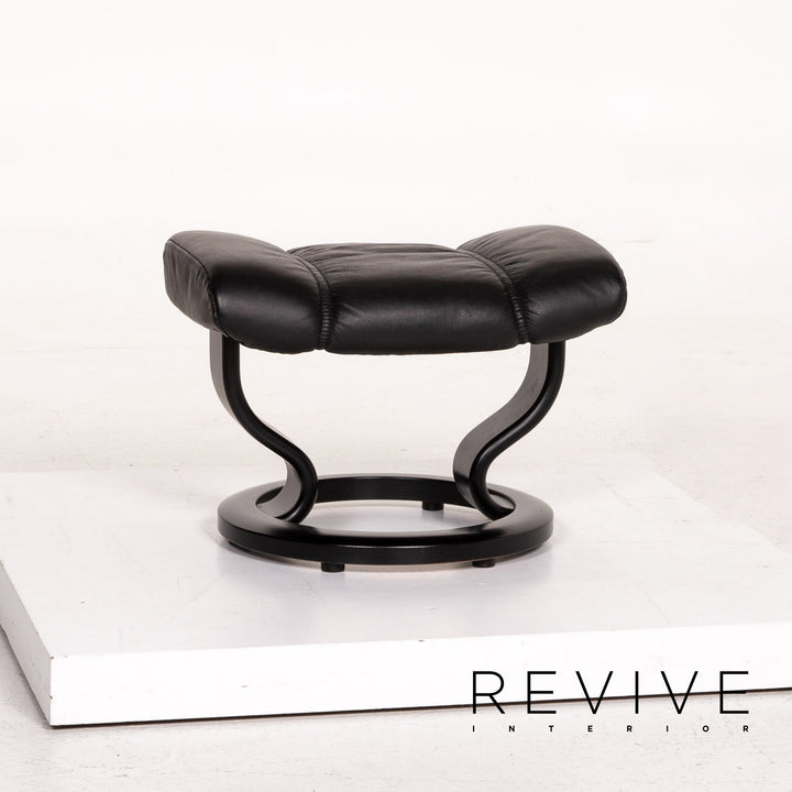 Stressless Consul Leder Sessel inkl. Hocker Schwarz Relaxsessel Relaxfunktion Funktion #14604
