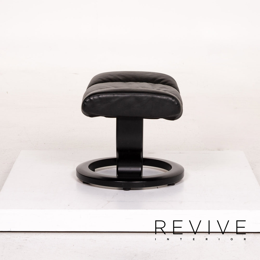 Stressless Consul Leder Sessel inkl. Hocker Schwarz Relaxsessel Relaxfunktion Funktion #14604