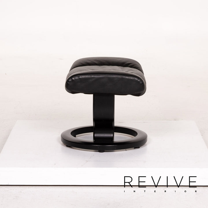 Stressless Consul Leder Sessel inkl. Hocker Schwarz Relaxsessel Relaxfunktion Funktion #14604