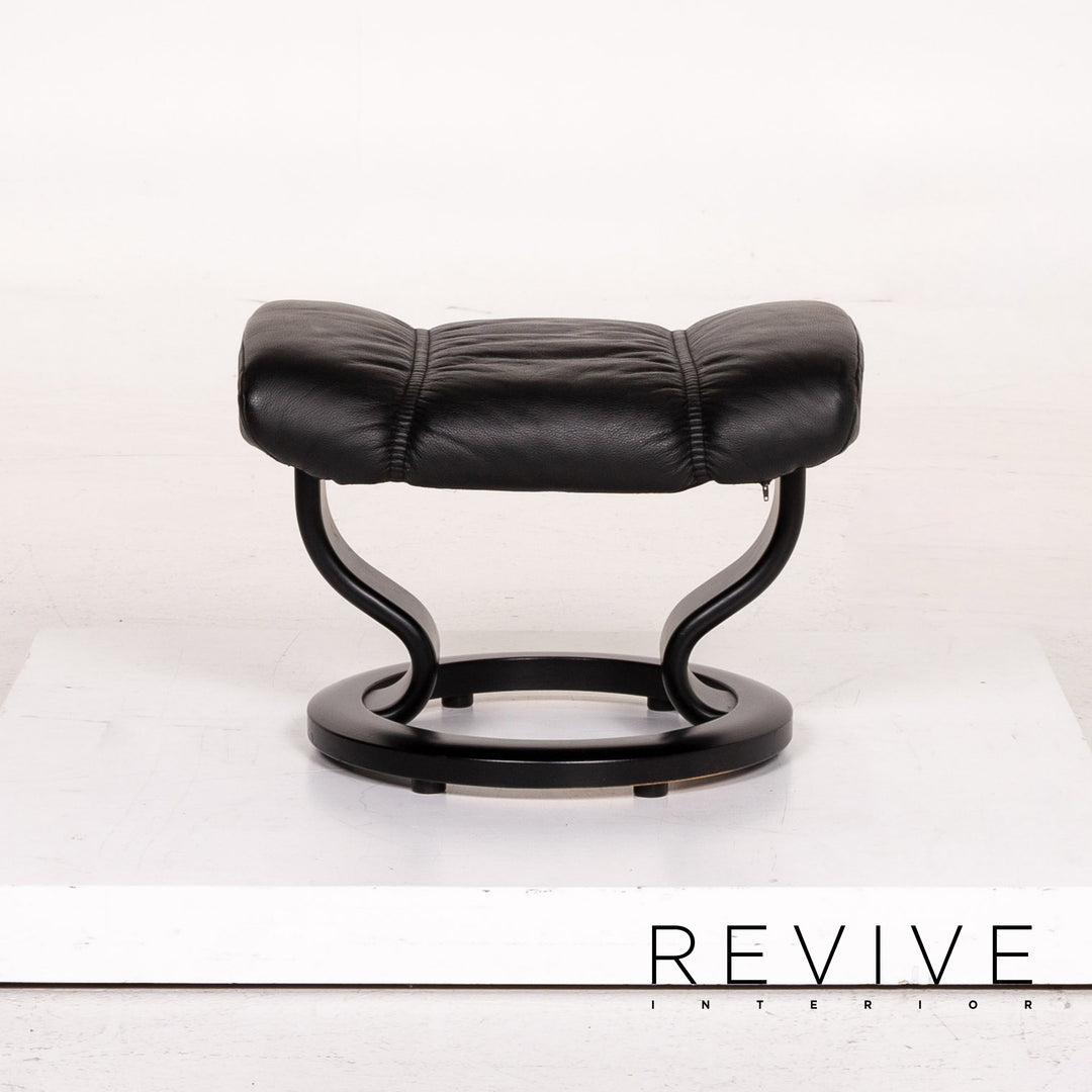 Stressless Consul Leder Sessel inkl. Hocker Schwarz Relaxsessel Relaxfunktion Funktion #14604