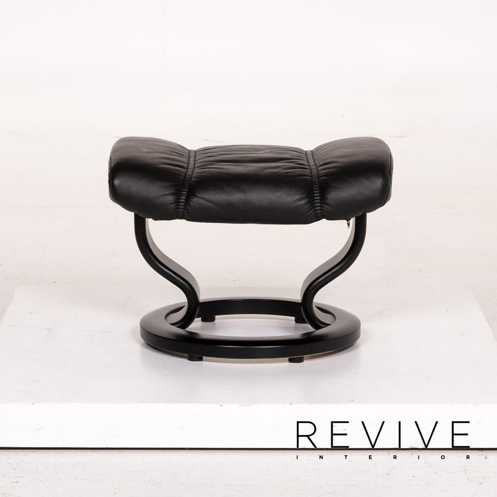 Stressless Consul Leder Sessel inkl. Hocker Schwarz Relaxsessel Relaxfunktion Funktion #14604