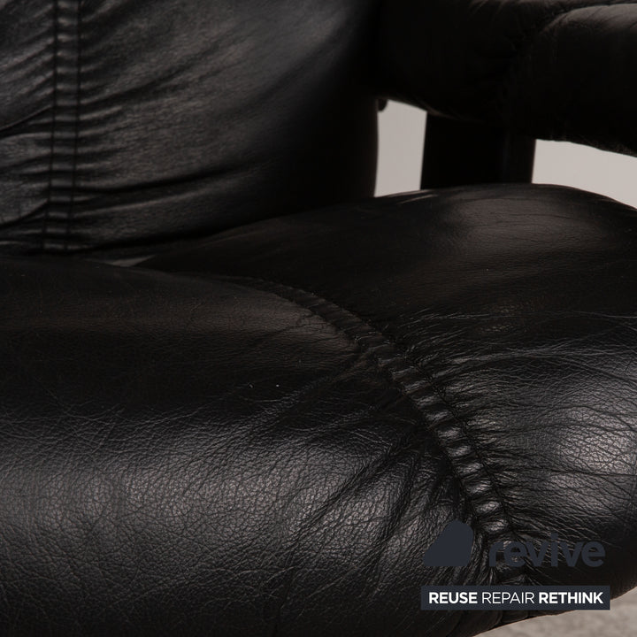 Stressless Consul Leder Sessel Schwarz Größe M Funktion