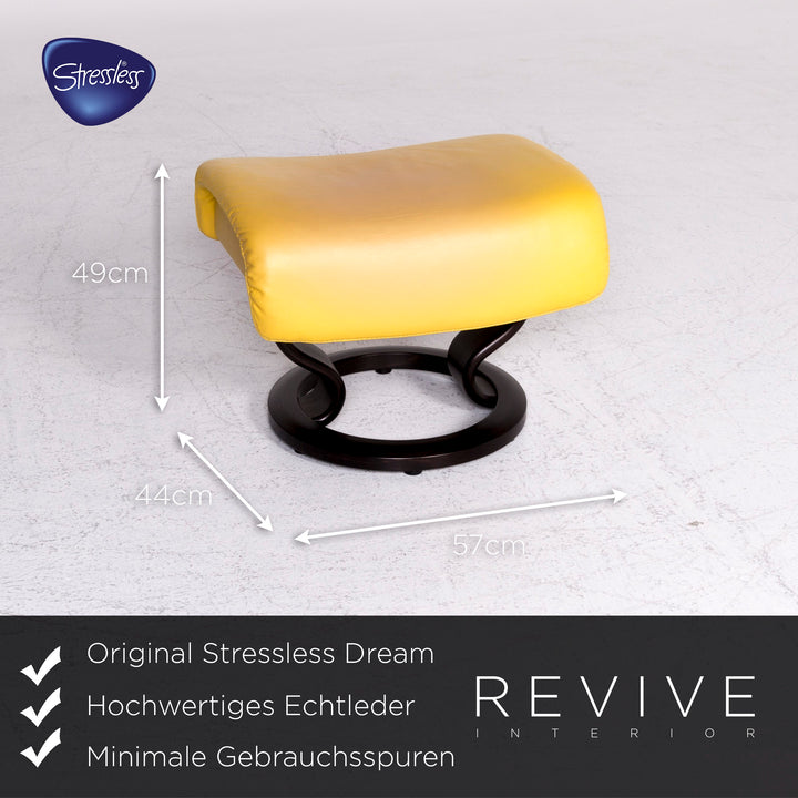Stressless Dream Leder Sessel Gelb Relax Funktion Garnitur #8711