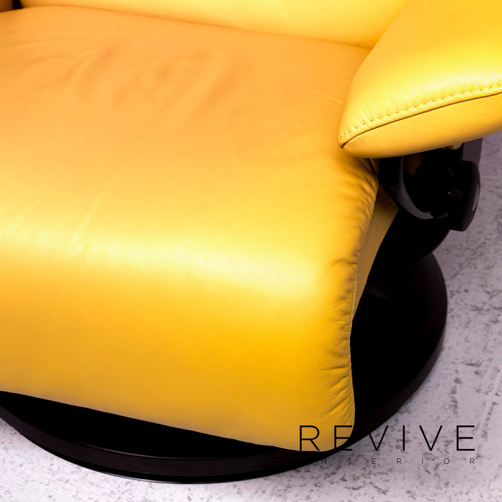 Stressless Dream Leder Sessel Gelb Relax Funktion Garnitur #8711