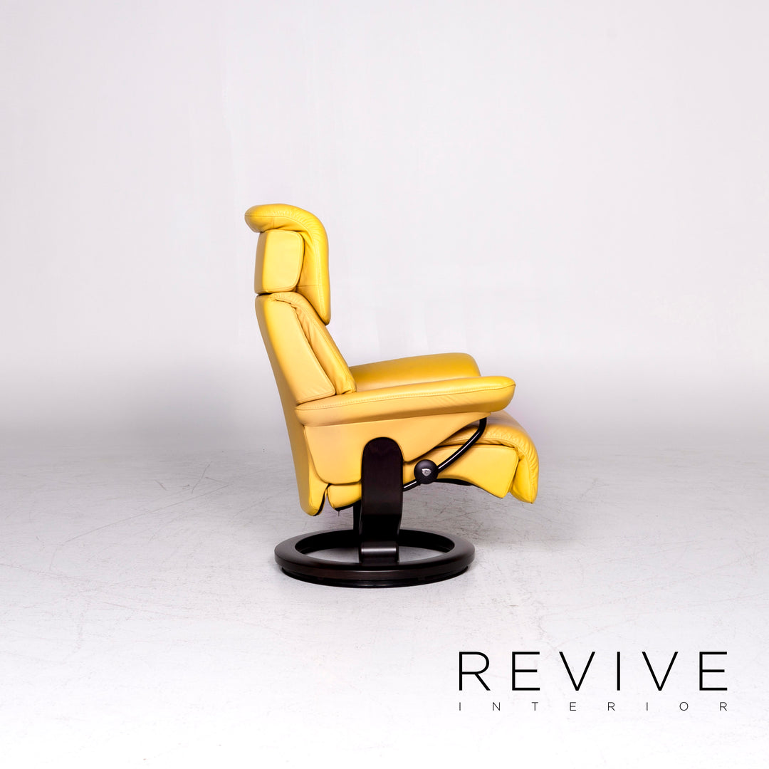 Stressless Dream Leder Sessel Gelb Relax Funktion Garnitur #8711