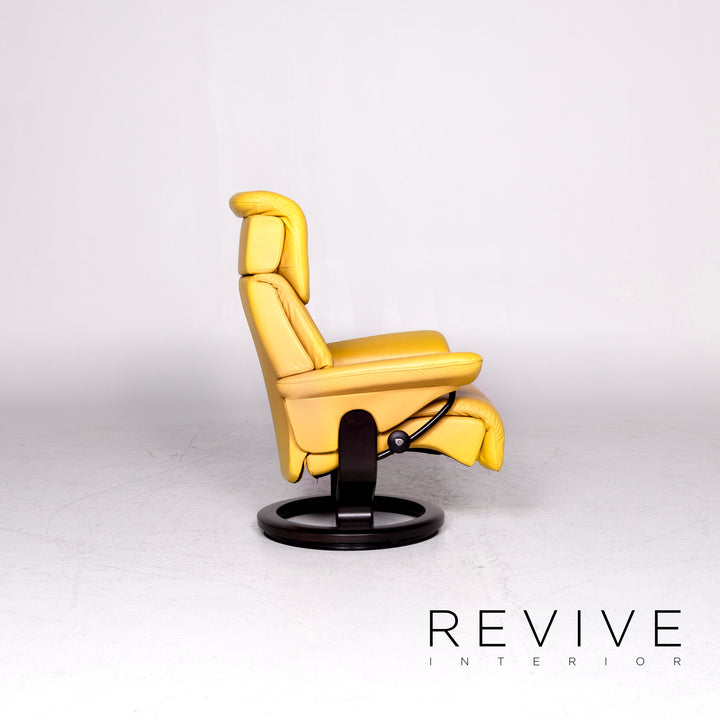 Stressless Dream Leder Sessel Gelb Relax Funktion Garnitur #8711