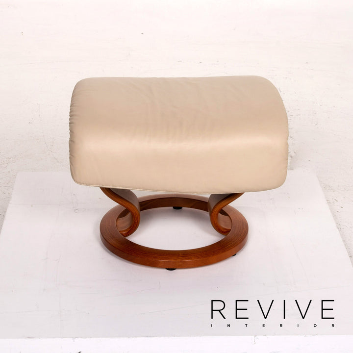 Stressless Dream Leder Sessel inkl. Hocker Creme Relaxfunktion Funktion Relaxsessel #14423