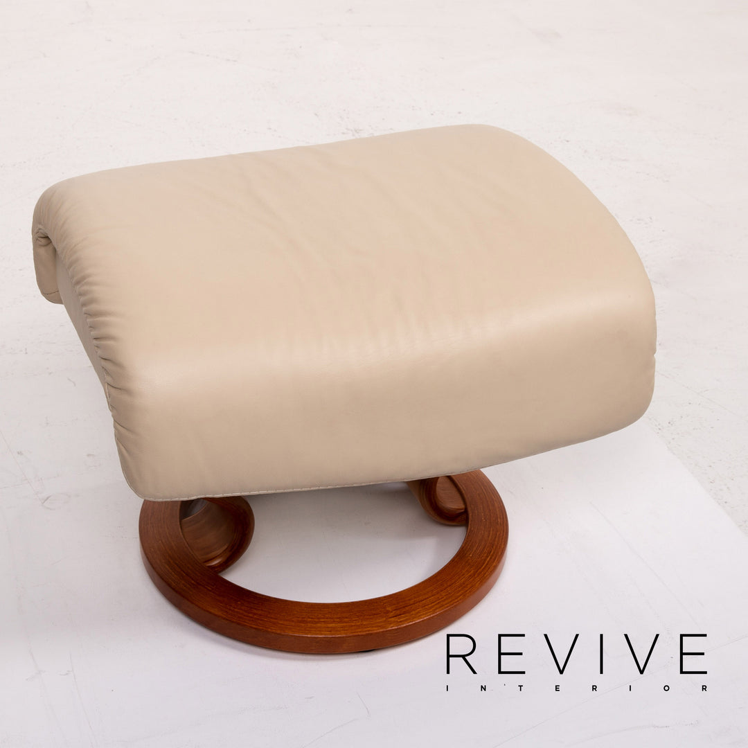 Stressless Dream Leder Sessel inkl. Hocker Creme Relaxfunktion Funktion Relaxsessel #14423