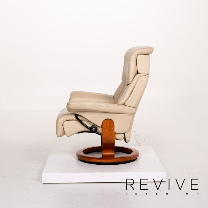 Stressless Dream Leder Sessel inkl. Hocker Creme Relaxfunktion Funktion Relaxsessel #14423