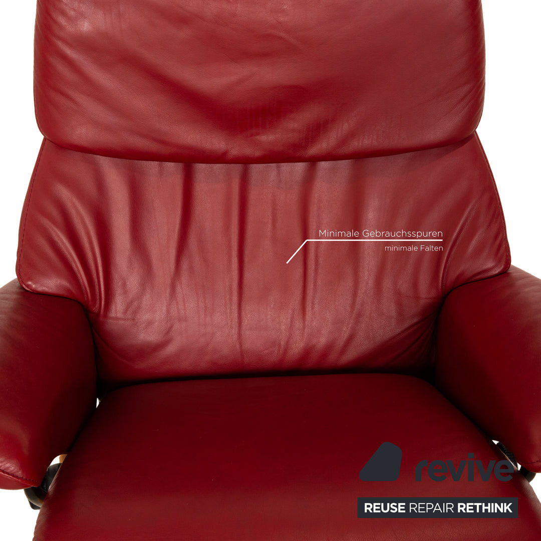 Stressless Dream Leder Sessel Rot inkl. Hocker