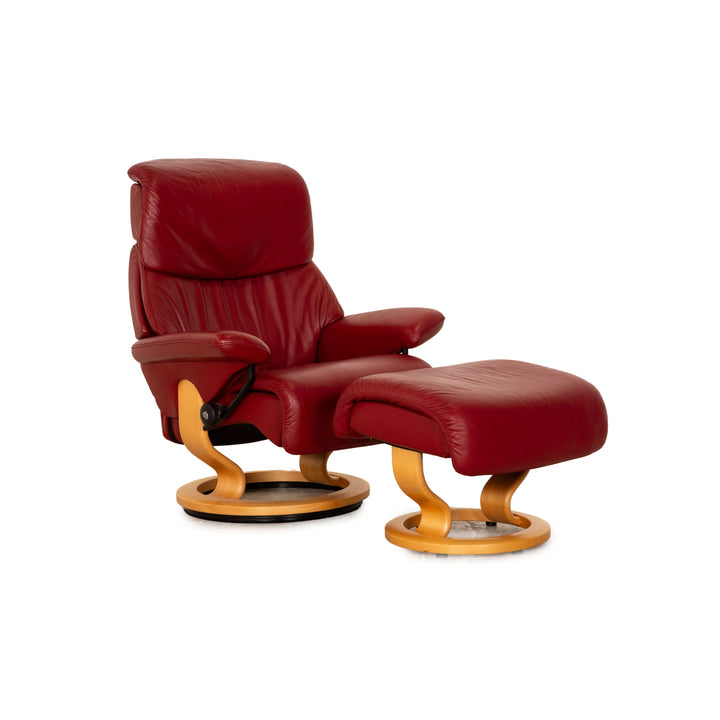 Stressless Dream Leder Sessel Rot inkl. Hocker