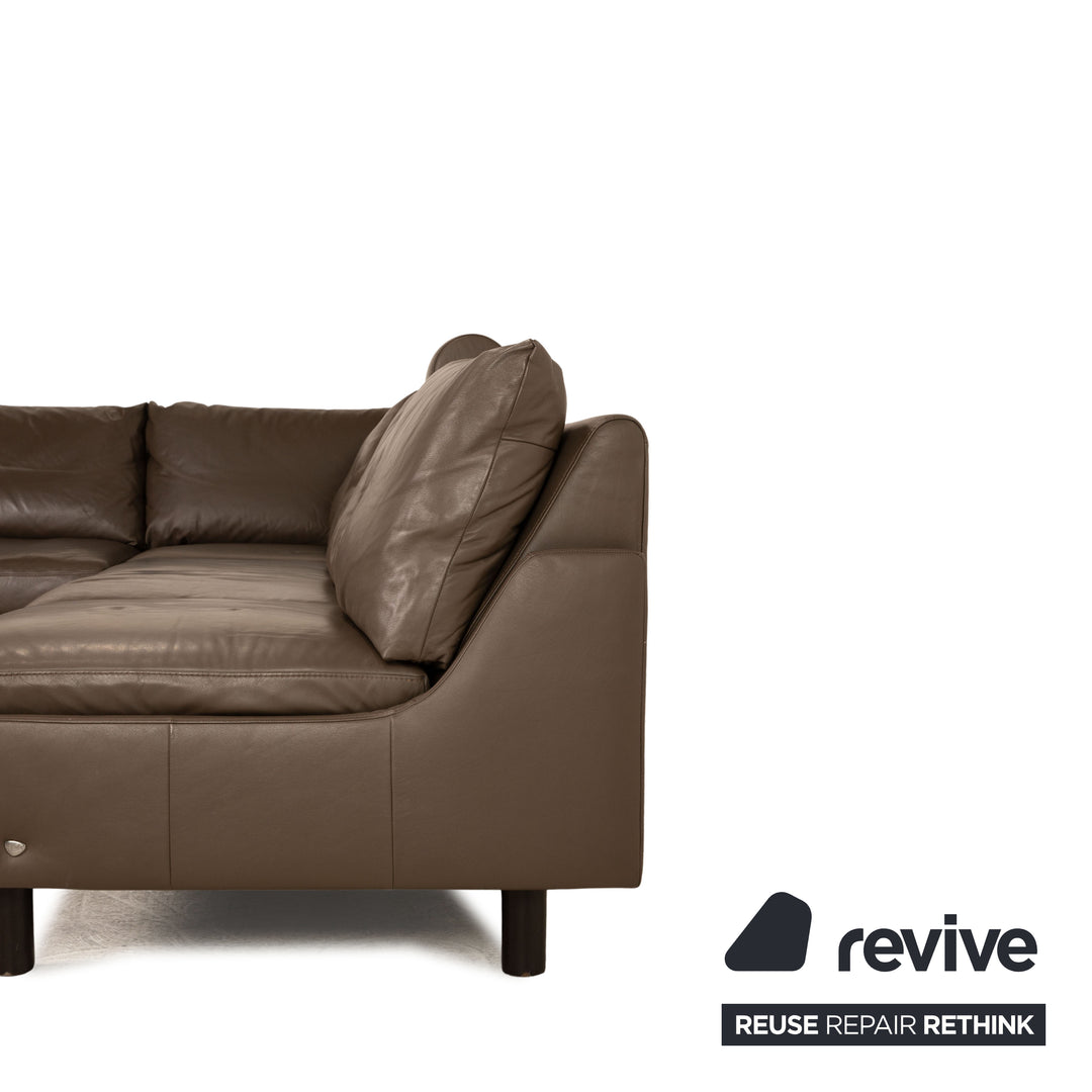 Stressless E 200 Leather Corner Sofa Brown Sofa Couch