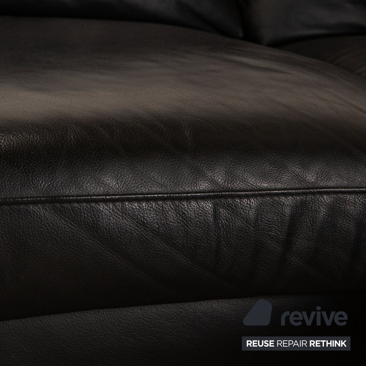 Stressless E 200 Leder Ecksofa Schwarz Recamiere Rechts Sofa Couch