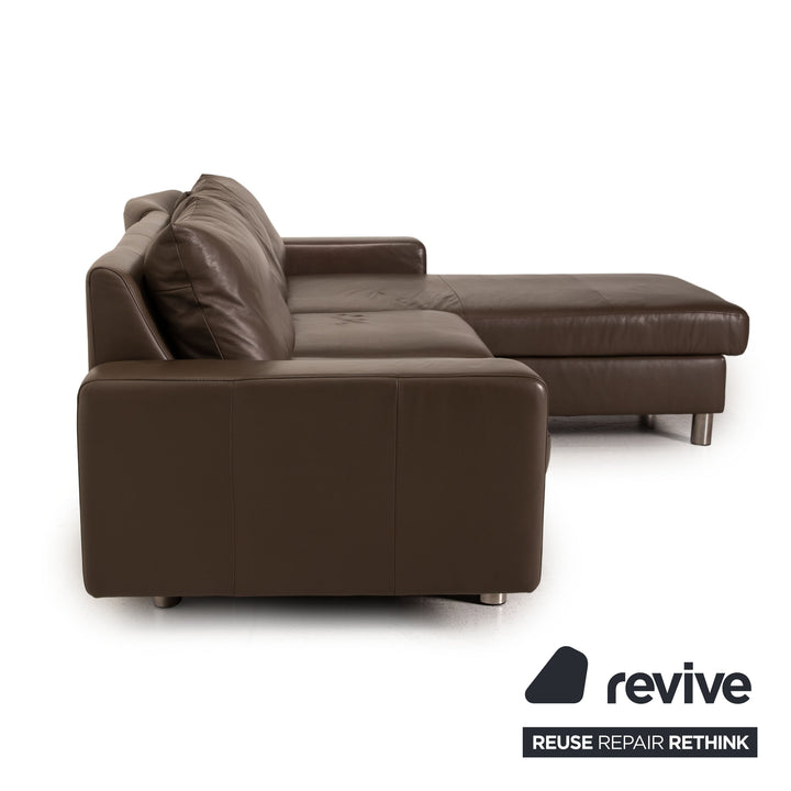 Stressless E 200 Leather Sofa Brown Corner Sofa Couch