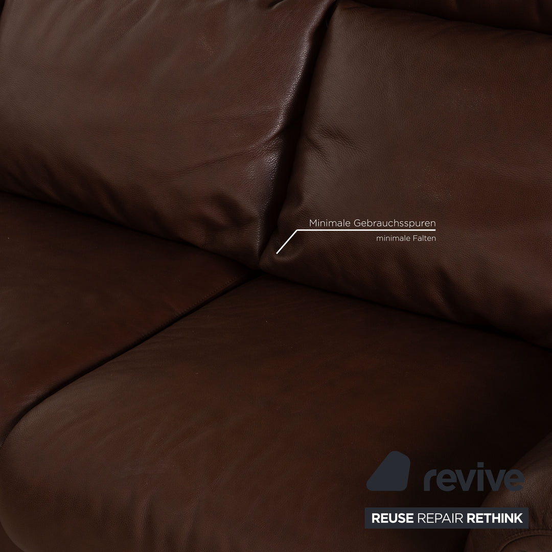 Stressless E 300 Leder Ecksofa Braun Recamiere Links Sofa Couch
