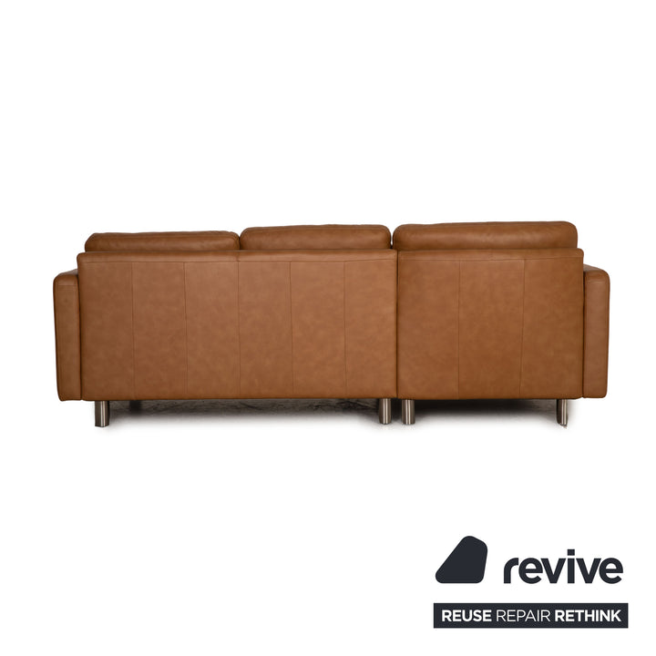 Stressless E-600 Leather SAofa Beige Corner Sofa Couch