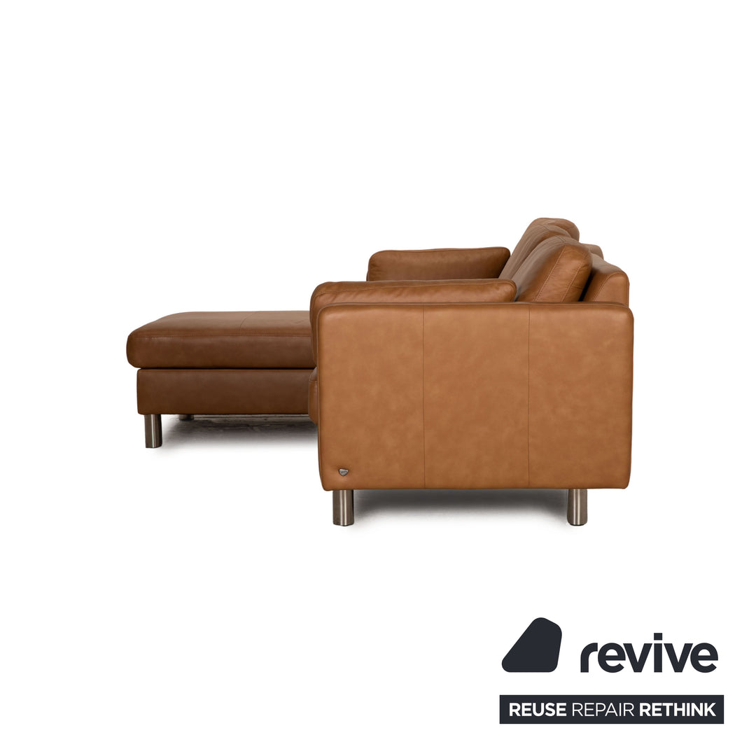 Stressless E-600 Leder SAofa Beige Ecksofa Couch