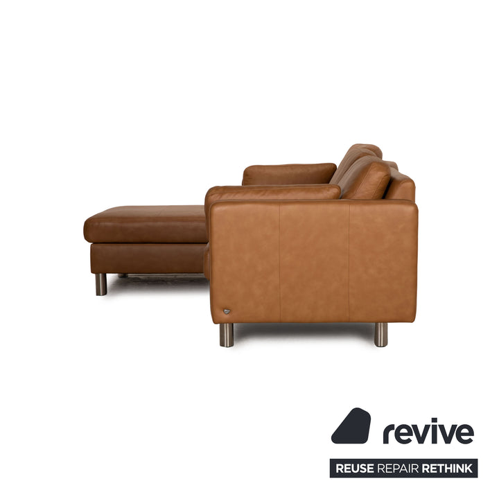 Stressless E-600 Leather SAofa Beige Corner Sofa Couch