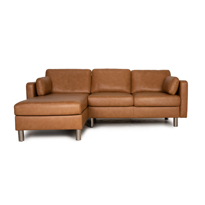 Stressless E-600 Leder SAofa Beige Ecksofa Couch