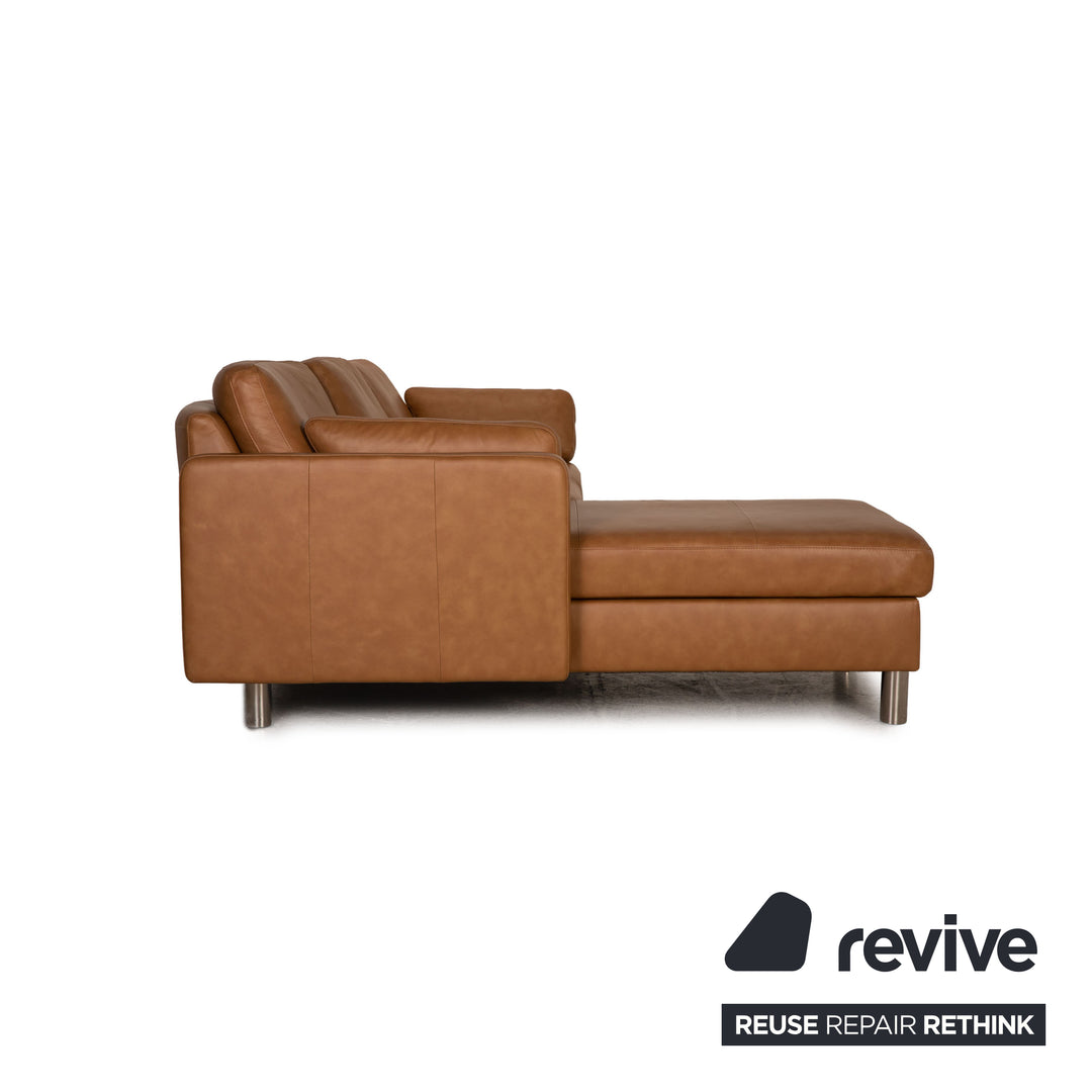 Stressless E-600 Leather SAofa Beige Corner Sofa Couch