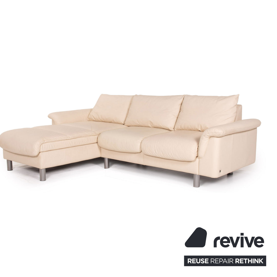 Stressless E300 Leder Ecksofa Creme Sofa Funktion Couch