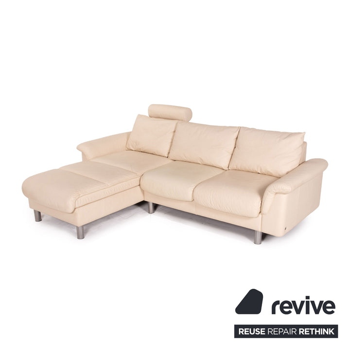 Stressless E300 Leder Ecksofa Creme Sofa Funktion Couch