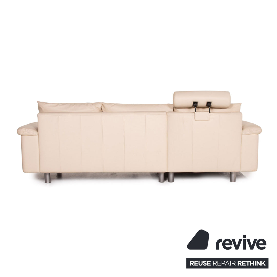 Stressless E300 Leder Ecksofa Creme Sofa Funktion Couch