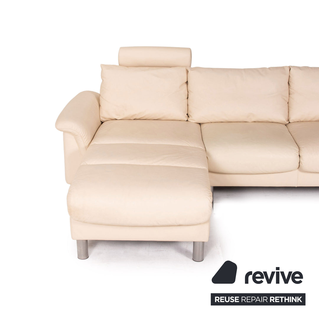 Stressless E300 Leder Ecksofa Creme Sofa Funktion Couch