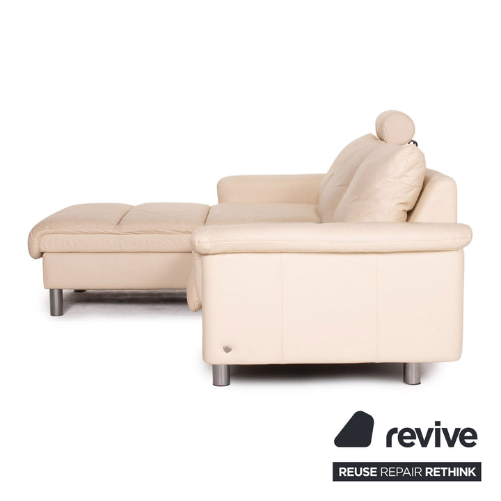 Stressless E300 Leder Ecksofa Creme Sofa Funktion Couch