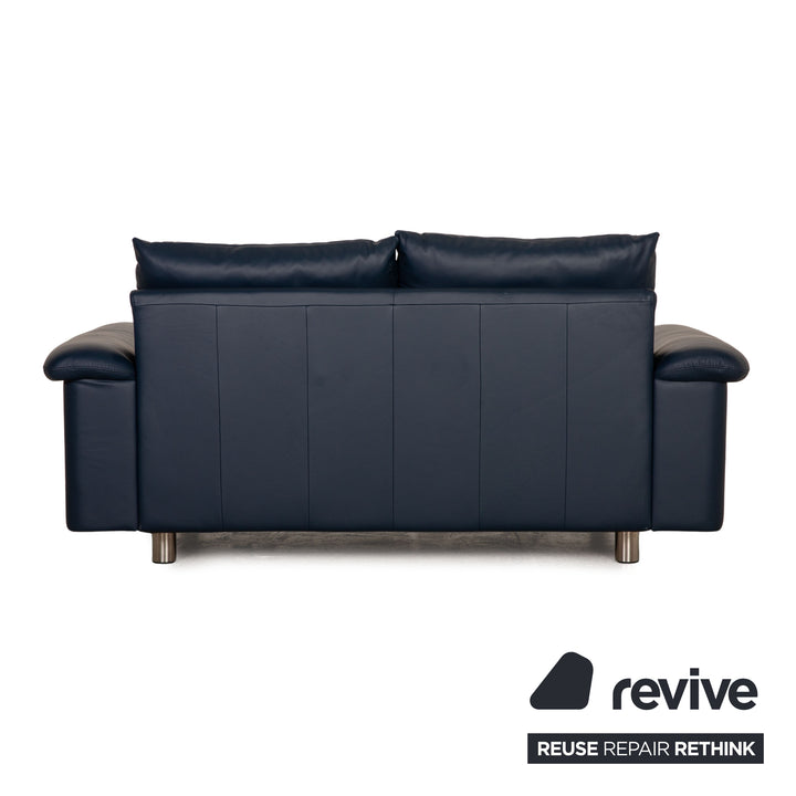 Stressless E300 Leder Sofa Blau Zweisitzer Couch