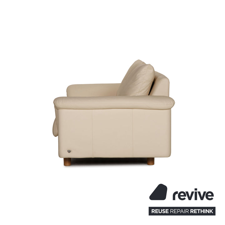 Stressless E300 Leder Sofa Creme Zweisitzer Couch