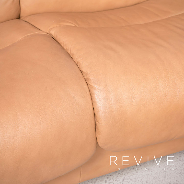 Stressless Eldorado Designer Leder Sofa Beige Ecksofa Echtleder #8202
