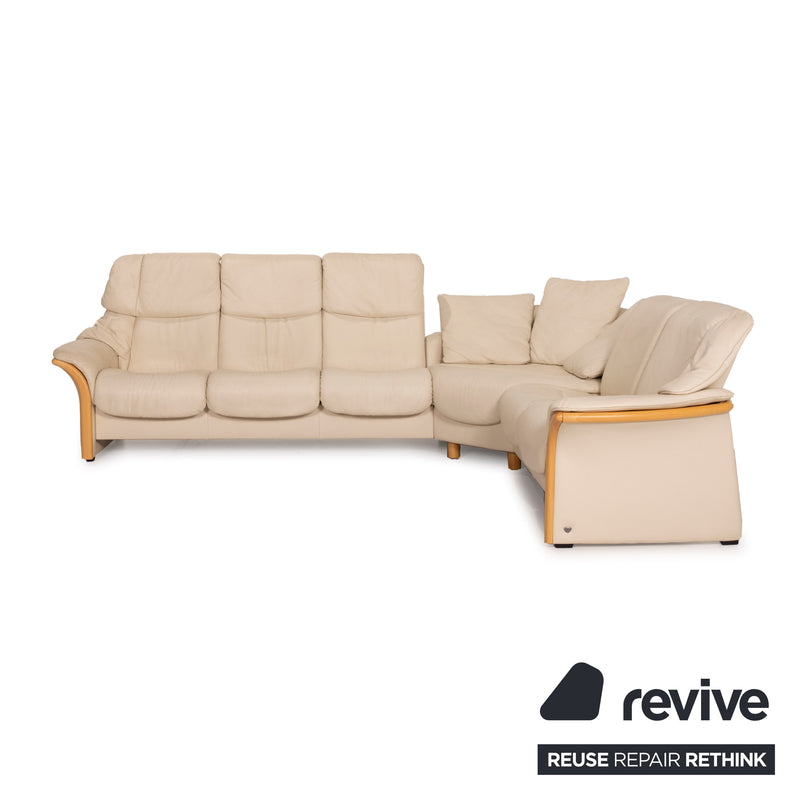Stressless Ecksofa Eldorado Creme Leder 2. Hand Revive.de