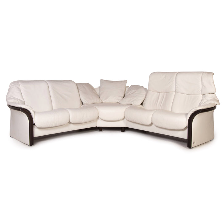 Stressless Eldorado Leder Ecksofa Weiß Relaxfunktion Sofa Couch