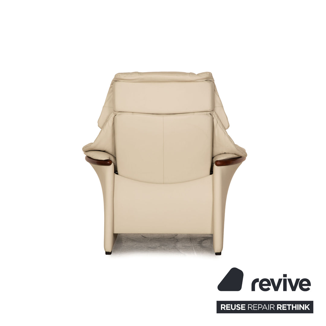 Stressless Eldorado Leder Sessel Creme manuelle Relaxfunktion