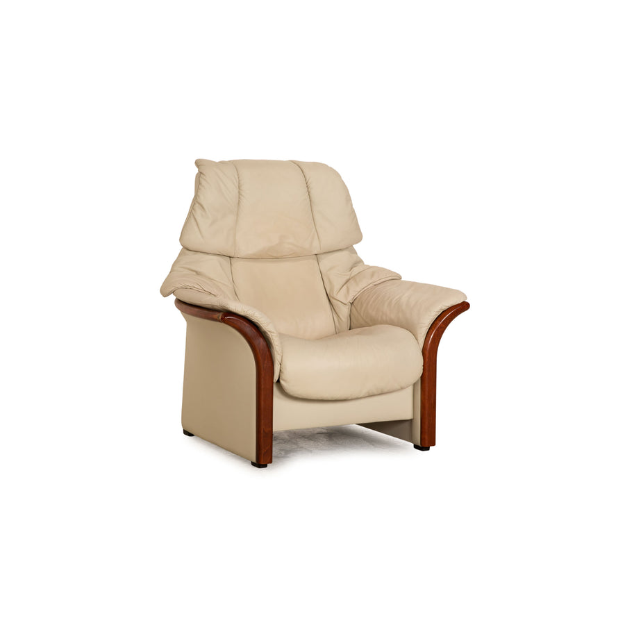 Stressless Eldorado Leder Sessel Creme manuelle Relaxfunktion